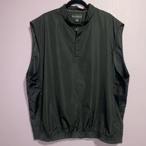 FootJoy Windbreaker Vest Men Size XL Black Pullover Golf Outdoor Athletic Pocket